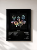 #noir Tableau de l'album Hologram de The Subs, cadre noir, imprimé et encadré en France