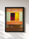 #noir Tableau de l'album Cover Up de UB40, cadre noir, imprimé et encadré en France