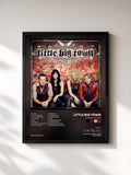 #noir Tableau de l'album A Place To Land de Little Big Town, cadre noir, imprimé et encadré en France