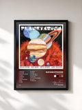 #noir Tableau de l'album Planetarium de Sufjan Stevens, cadre noir, imprimé et encadré en France