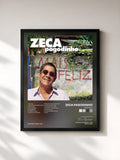 #noir Tableau de l'album Mais Feliz de Zeca Pagodinho, cadre noir, imprimé et encadré en France