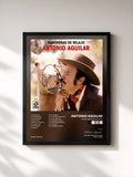 #noir Tableau de l'album Rancheras de Relajo de Antonio Aguilar, cadre noir, imprimé et encadré en France