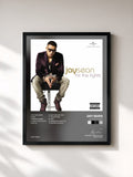 #noir Tableau de l'album Hit The Lights de Jay Sean, cadre noir, imprimé et encadré en France