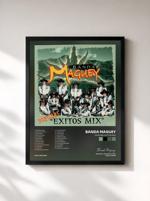 Banda Maguey · Popurri Exitos Mix — Affiche encadrée