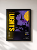 #noir Tableau de l'album The Ice Pack de LIGHTS, cadre noir, imprimé et encadré en France