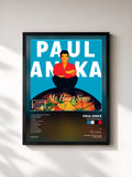 #noir Tableau de l'album My Heart Sings de Paul Anka, cadre noir, imprimé et encadré en France