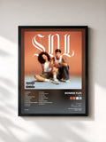 #noir Tableau de l'album SDL 1 de Ronnie Flex, cadre noir, imprimé et encadré en France