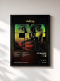 #noir Tableau de l'album Evolution de The Wailers, cadre noir, imprimé et encadré en France