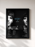 #noir Tableau de l'album 2 Deluxe de Netsky, cadre noir, imprimé et encadré en France