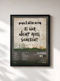 #noir Tableau de l'album Es war nicht alles schlecht de Die Prinzen, cadre noir, imprimé et encadré en France