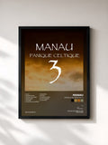 #noir Tableau de l'album Panique celtique, Vol. 3 de Manau, cadre noir, imprimé et encadré en France