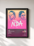 #noir Tableau de l'album Trop N'DA de MMZ, cadre noir, imprimé et encadré en France
