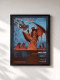 #noir Tableau de l'album Bat Out Of Hell II: Back Into Hell (Deluxe) de Meat Loaf, cadre noir, imprimé et encadré en France