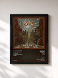 #noir Tableau de l'album Popestar de Ghost, cadre noir, imprimé et encadré en France