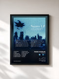#noir Tableau de l'album Nights Lp de Mark Kozelek, cadre noir, imprimé et encadré en France