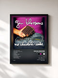 #noir Tableau de l'album No Chocolate Cake de Gin Blossoms, cadre noir, imprimé et encadré en France