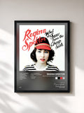 #noir What We Saw from the Cheap Seats di Regina Spektor in stampa incorniciata, cornice nera, stampata e incorniciata in Francia
