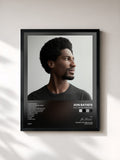 #noir Tableau de l'album Hollywood Africans de Jon Batiste, cadre noir, imprimé et encadré en France