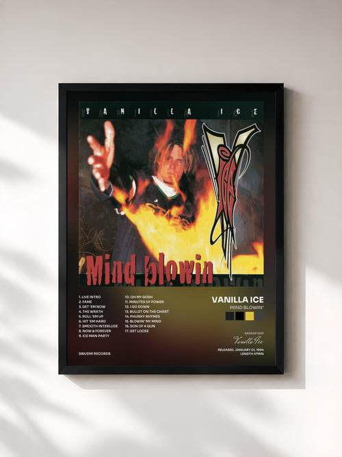 Vanilla Ice · Mind Blowin' — Affiche encadrée