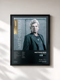 #noir Tableau de l'album All the Best de Matthias Reim, cadre noir, imprimé et encadré en France