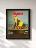 #noir Tableau de l'album Cuatro Estaciones: Verano de Lasso, cadre noir, imprimé et encadré en France