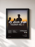 #noir Tableau de l'album Tolderck, Vol. 1 de La Santa Grifa, cadre noir, imprimé et encadré en France