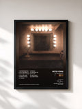 #noir Tableau de l'album All The Beauty de Pete Yorn, cadre noir, imprimé et encadré en France