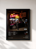 #noir Tableau de l'album Liquor Store de EAZ, cadre noir, imprimé et encadré en France