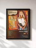 #noir Tableau de l'album Kerosene (20th Anniversary Edition) de Miranda Lambert, cadre noir, imprimé et encadré en France