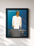 #noir Tableau de l'album Roberto Carlos (2002) de Roberto Carlos, cadre noir, imprimé et encadré en France