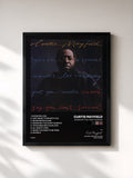 #noir Tableau de l'album Never Say You Can't Survive de Curtis Mayfield, cadre noir, imprimé et encadré en France