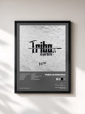 #noir Tableau de l'album 1º Último de Tribo da Periferia, cadre noir, imprimé et encadré en France