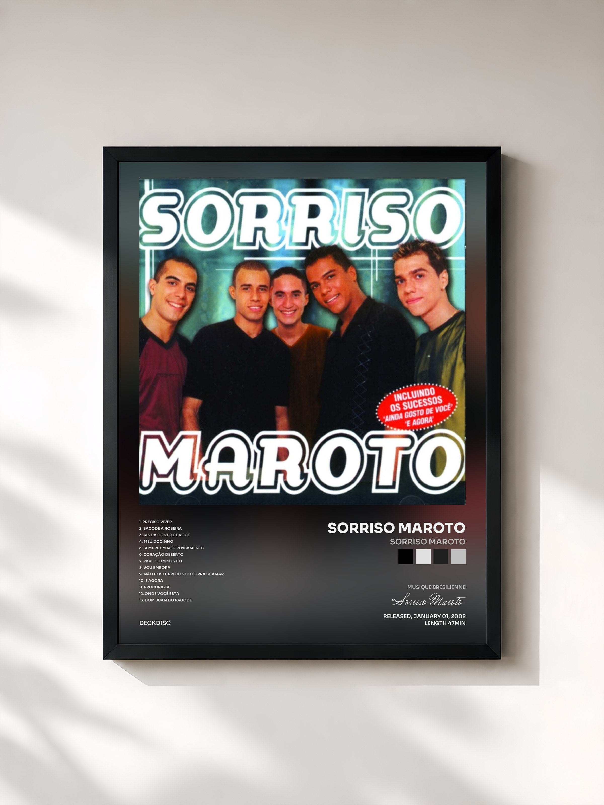#noir Tableau de l'album Sorriso Maroto de Sorriso Maroto, cadre noir, imprimé et encadré en France