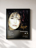 #noir Tableau de l'album 5 Días de Amanda Miguel, cadre noir, imprimé et encadré en France