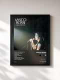 #noir Tableau de l'album Colpa D' Alfredo de Vasco Rossi, cadre noir, imprimé et encadré en France