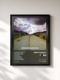 #noir Tableau de l'album Sleepwalking de Gerry Rafferty, cadre noir, imprimé et encadré en France