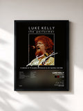#noir Tableau de l'album The Performer de Luke Kelly, cadre noir, imprimé et encadré en France