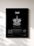 #noir Tableau de l'album Beauty Queen de Snap!, cadre noir, imprimé et encadré en France