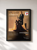 #noir Tableau de l'album Baroque Duet de Wynton Marsalis, cadre noir, imprimé et encadré en France