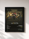 #noir Tableau de l'album Corridos Asombrerados de LA RECETA, cadre noir, imprimé et encadré en France