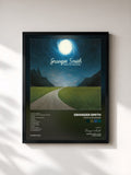 #noir Tableau de l'album Poets & Prisoners de Granger Smith, cadre noir, imprimé et encadré en France