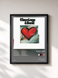 #noir Tableau de l'album Lieben Und Lügen (Remastered) de Klaus Lage, cadre noir, imprimé et encadré en France