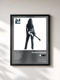 #noir Tableau de l'album Never Enough de Melissa Etheridge, cadre noir, imprimé et encadré en France