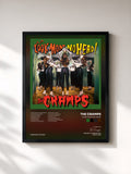 #noir Tableau de l'album Look Mom No Head! de The Cramps, cadre noir, imprimé et encadré en France