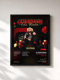 #noir Tableau de l'album Guárdame Esta Noche de El Fantasma, cadre noir, imprimé et encadré en France