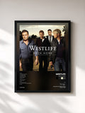 #noir Tableau de l'album Back Home de Westlife, cadre noir, imprimé et encadré en France