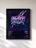#noir Tableau de l'album Power to Play de McFly, cadre noir, imprimé et encadré en France