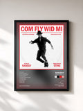 #noir Tableau de l'album Com Fly Wid Mi de Shaggy, cadre noir, imprimé et encadré en France