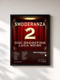 #noir Tableau de l'album Smoderanza 2 de Gigi D'Agostino, cadre noir, imprimé et encadré en France