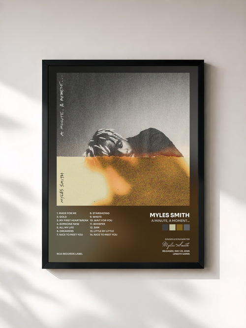 Myles Smith · A Minute, A Moment... — Affiche encadrée